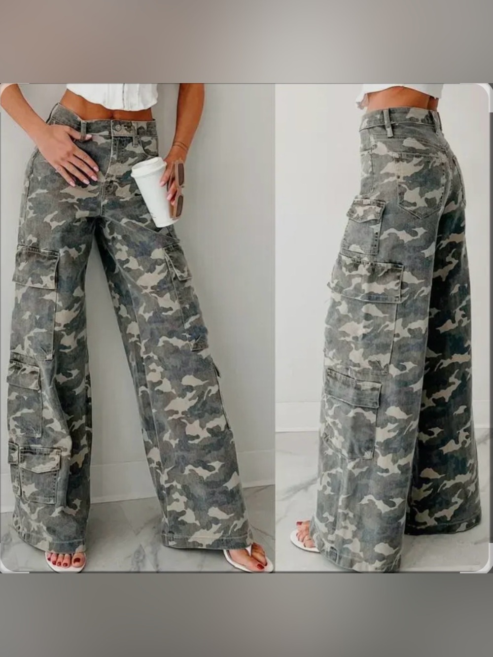 Hidden Camo Cargo Pants - Size 29